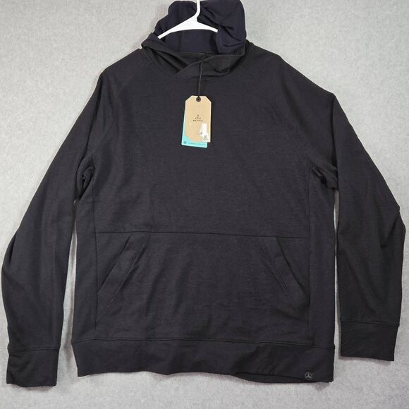 prAna Men’s Altitude Tracker Full Zip Hoodie II In Black Large NEW $120 - Picture 2 of 11